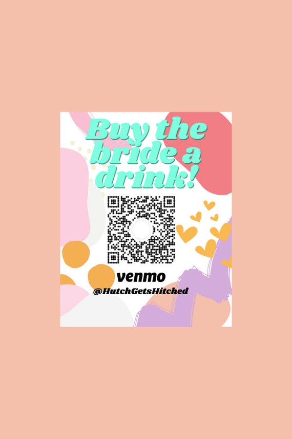 Buy the Bride A Drink Bachelorette Party Payment Sticker | Etsy