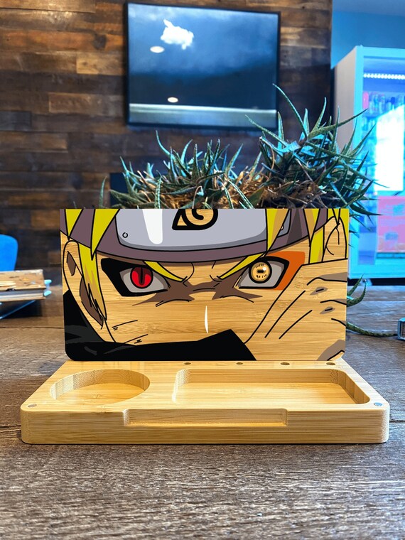 Premium Rolling Tray Naruto on Bamboo Canvas Custom Etsy