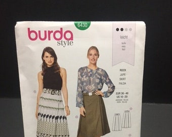 Uncut Burda Style Sewing Pattern 6430 Misses' Pleated - Etsy