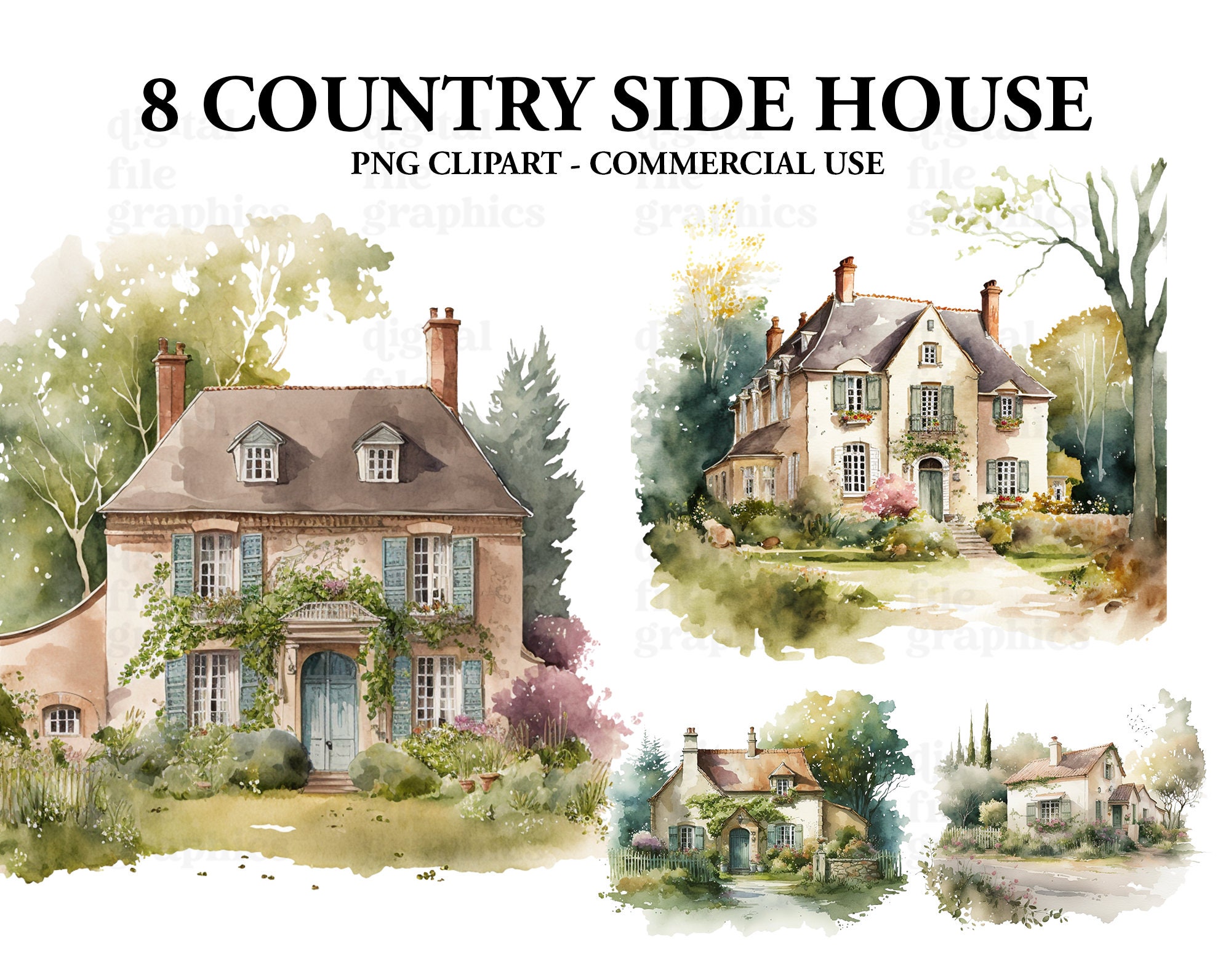 Country House Clipart