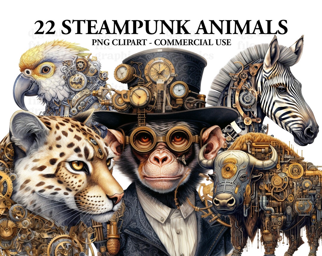 Steampunk Animals Clipart Clipart, Steampunk Clipart PNG, Animals PNG ...