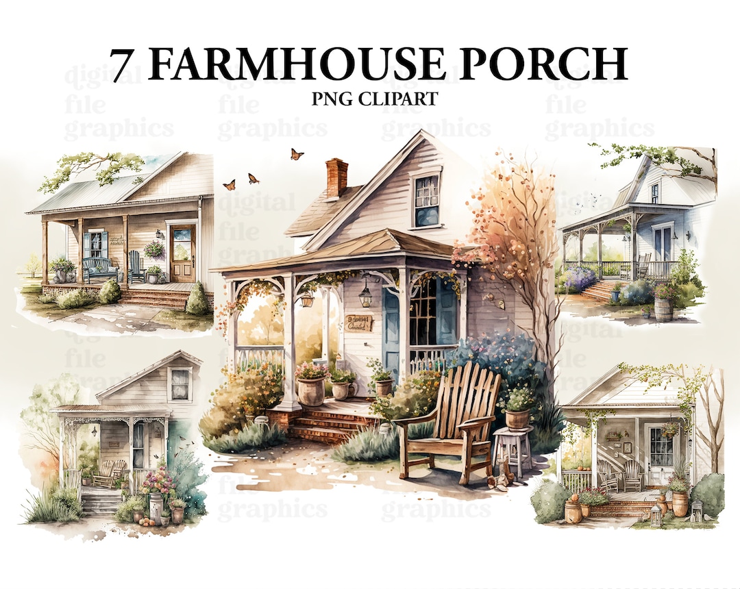 House With Porch Clipart