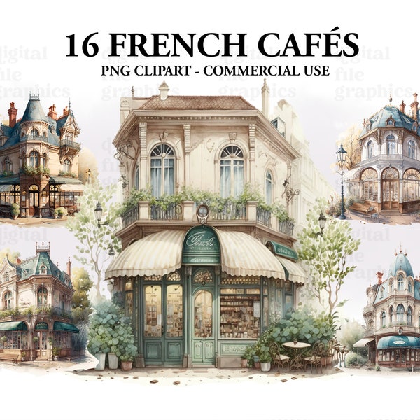 French Café Watercolor Clipart, Café interior clipart, Vintage Café clipart, Cozy café Bundle PNG, Café Window PNG, Instant Download