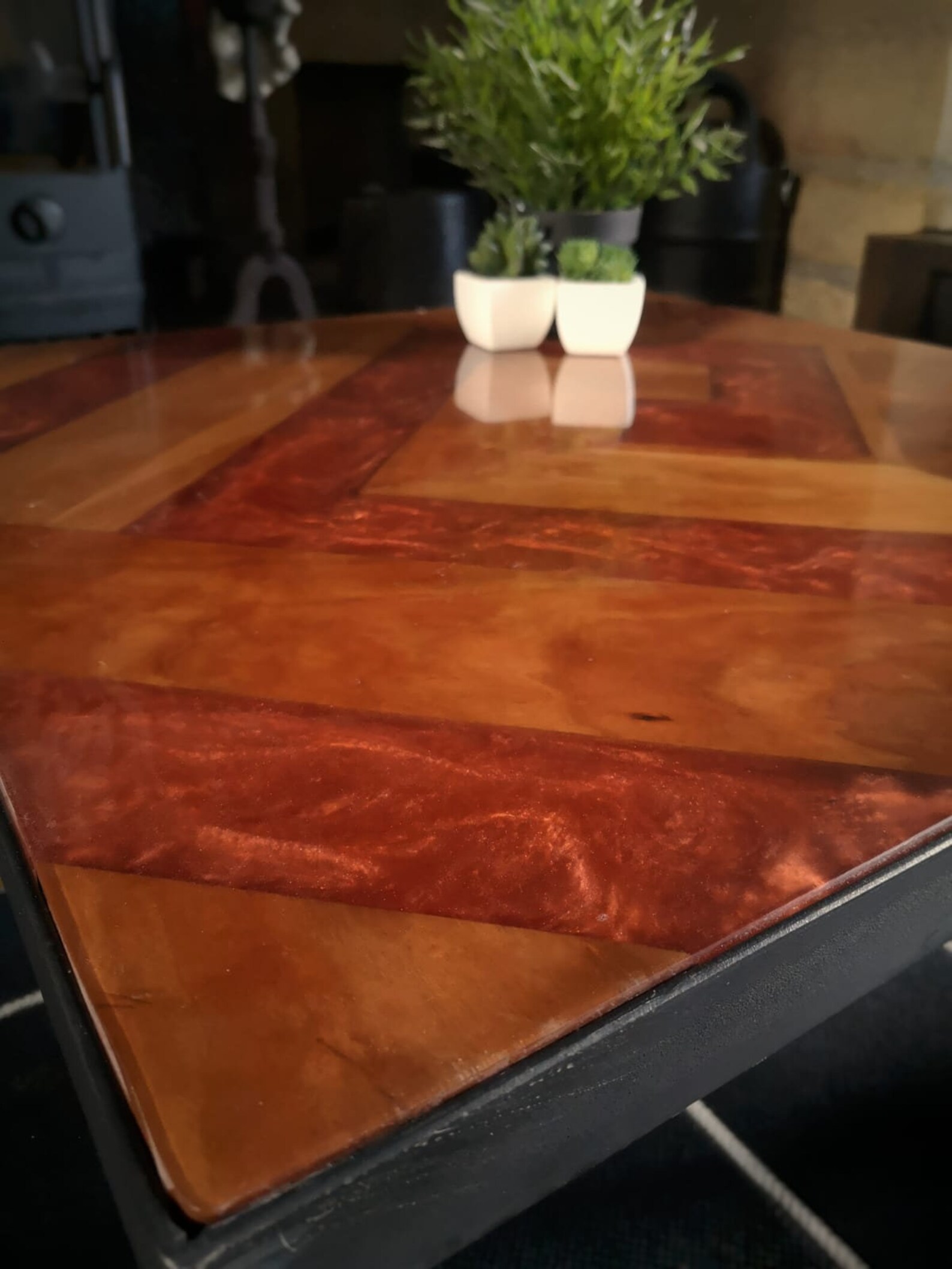 Lava Epoxy coffee table Etsy