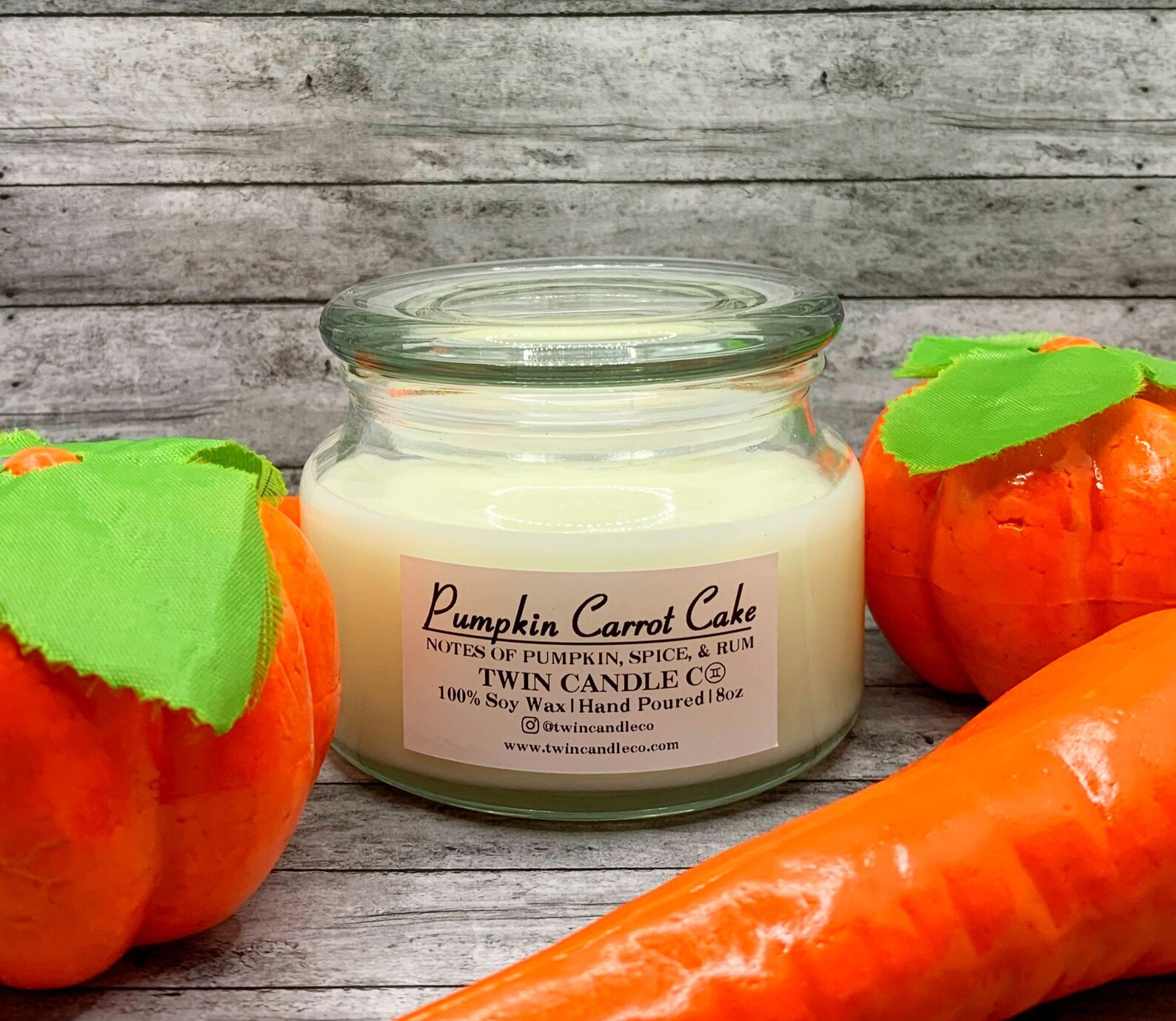 Pumpkin Carrot Cake Candle 100 Soy Wax Pumpkin Scented Etsy