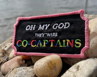 They Were Co-Captains Iron on Patch