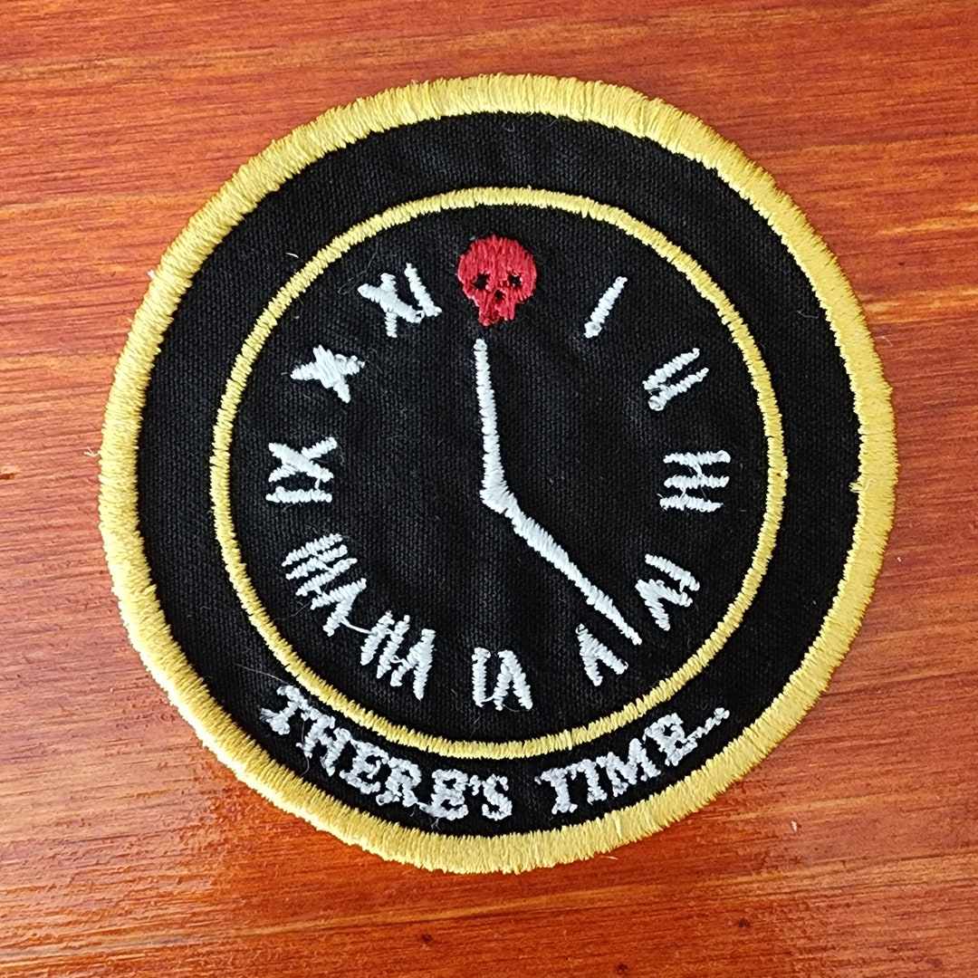There's Time Iron on Patch - Etsy