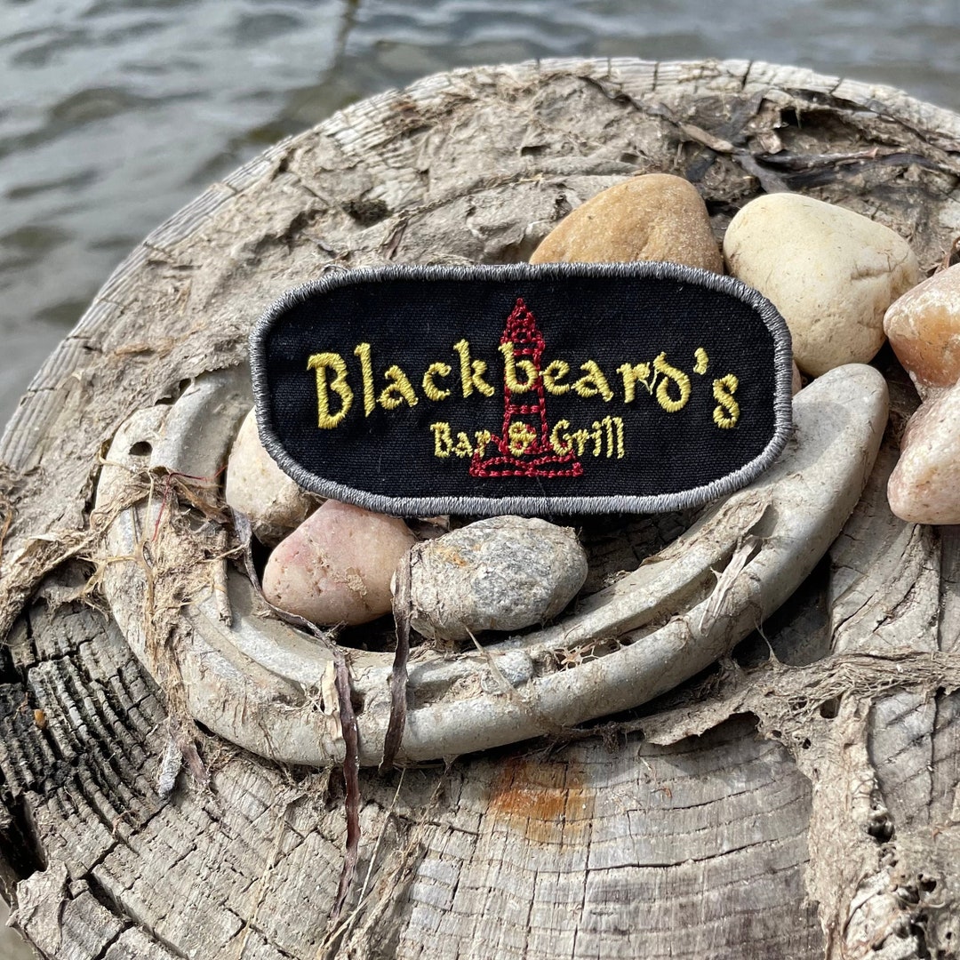 Blackbeard's Bar and Grill Iron on Patch Etsy