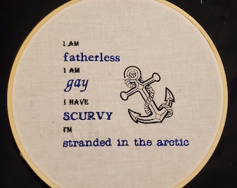 Stranded in the Arctic Hoop Embroidery