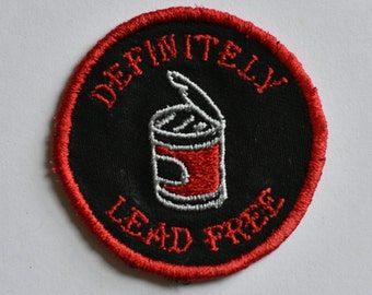 Definitely Lead Free Iron On Patch