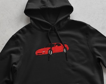 Custom Car Embroidered Hoodie: Personalized Auto Portrait Gift