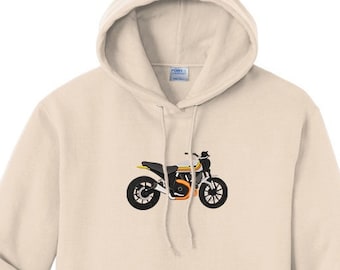 Custom Bike Embroidered Hoodie: Motorcycle Gift