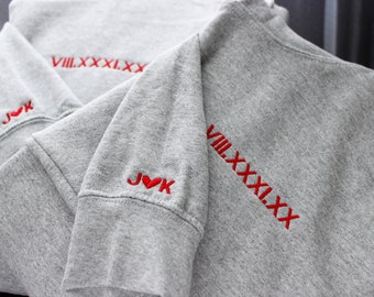 Embroidered pullover hoodie Clearance