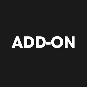 May include: White text on a black background reads "ADD-ON".