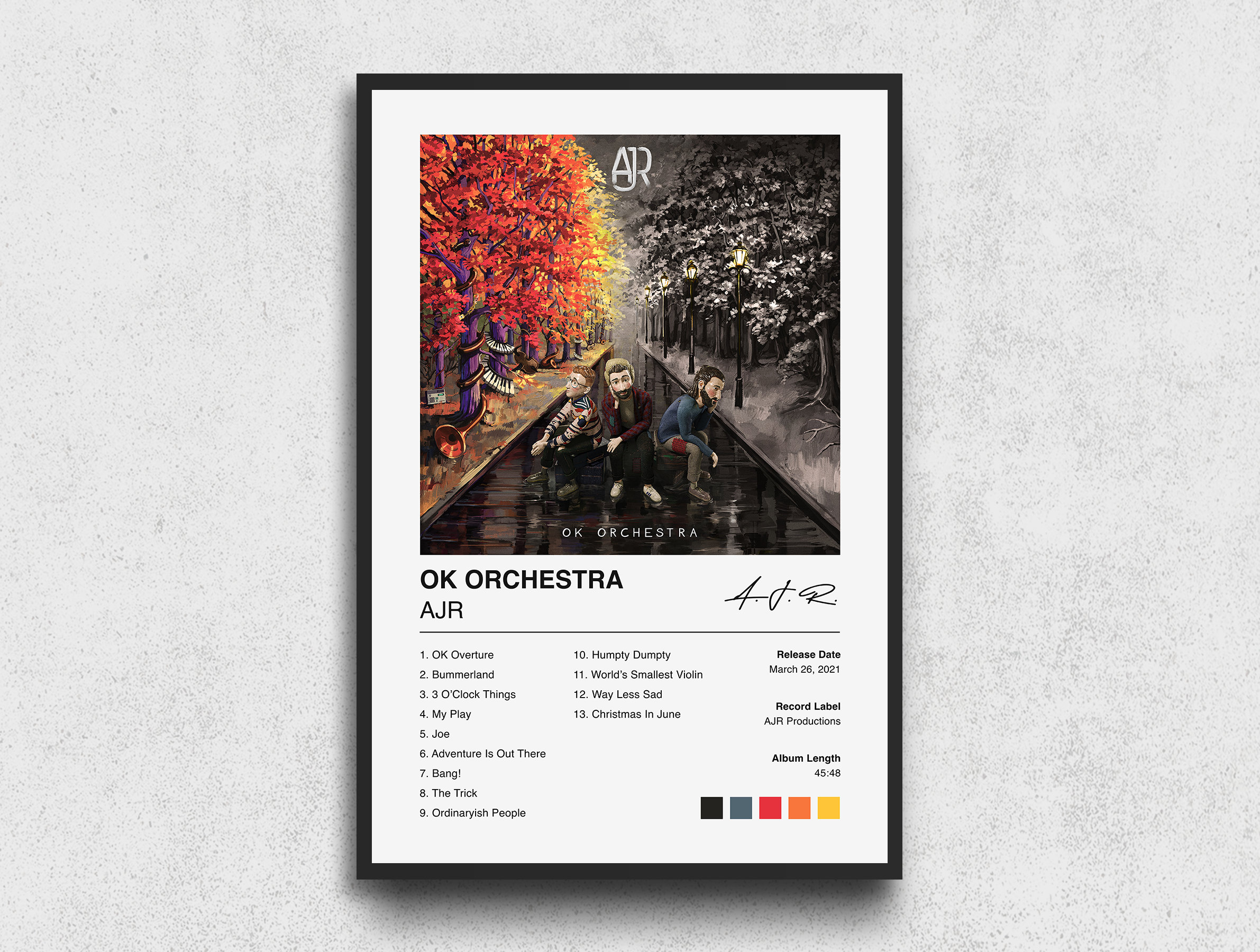 AJR Poster Ok Orchestra Album Cover Poster Print AJR Etsy