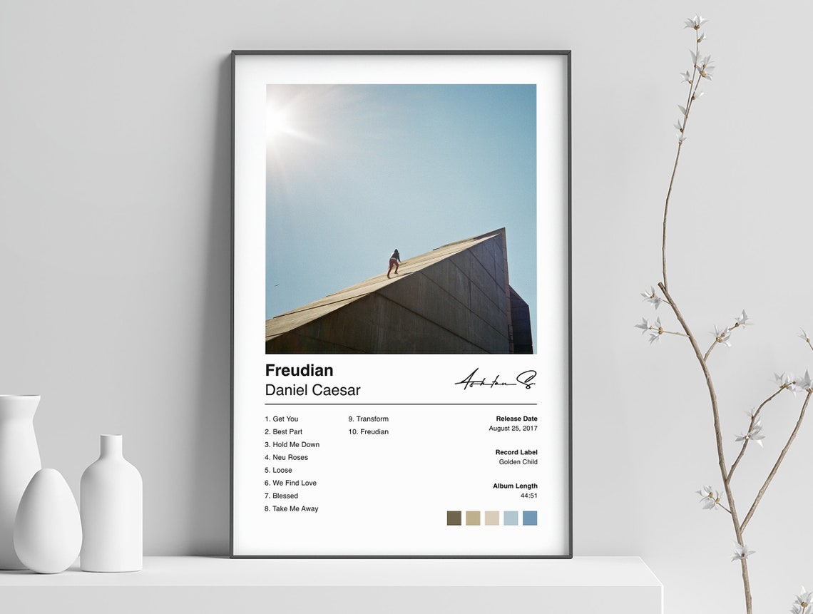 Daniel Caesar Poster Freudian Album Cover Poster Print Etsy