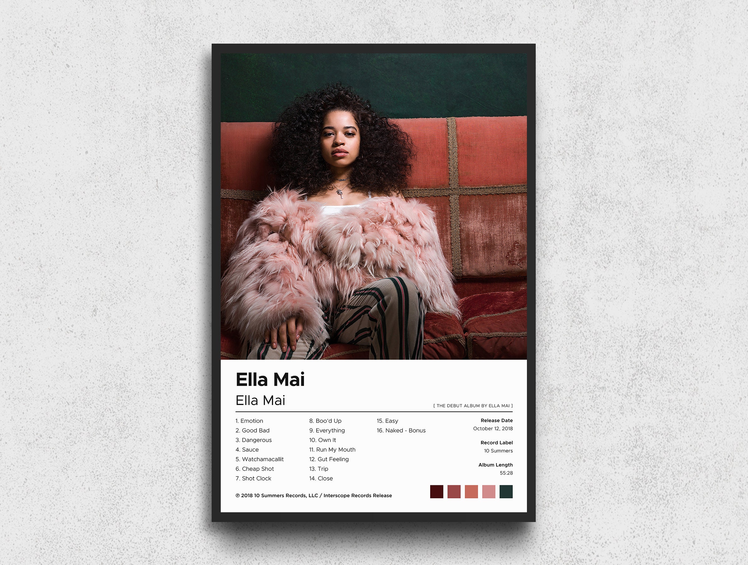 Ella Mai Poster Ella Mai Album Cover Poster Print Ella Mai | Etsy