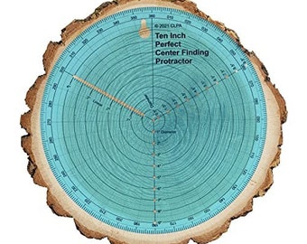 Détecteur de centre impérial et métrique et rapporteur pour le travail du bois