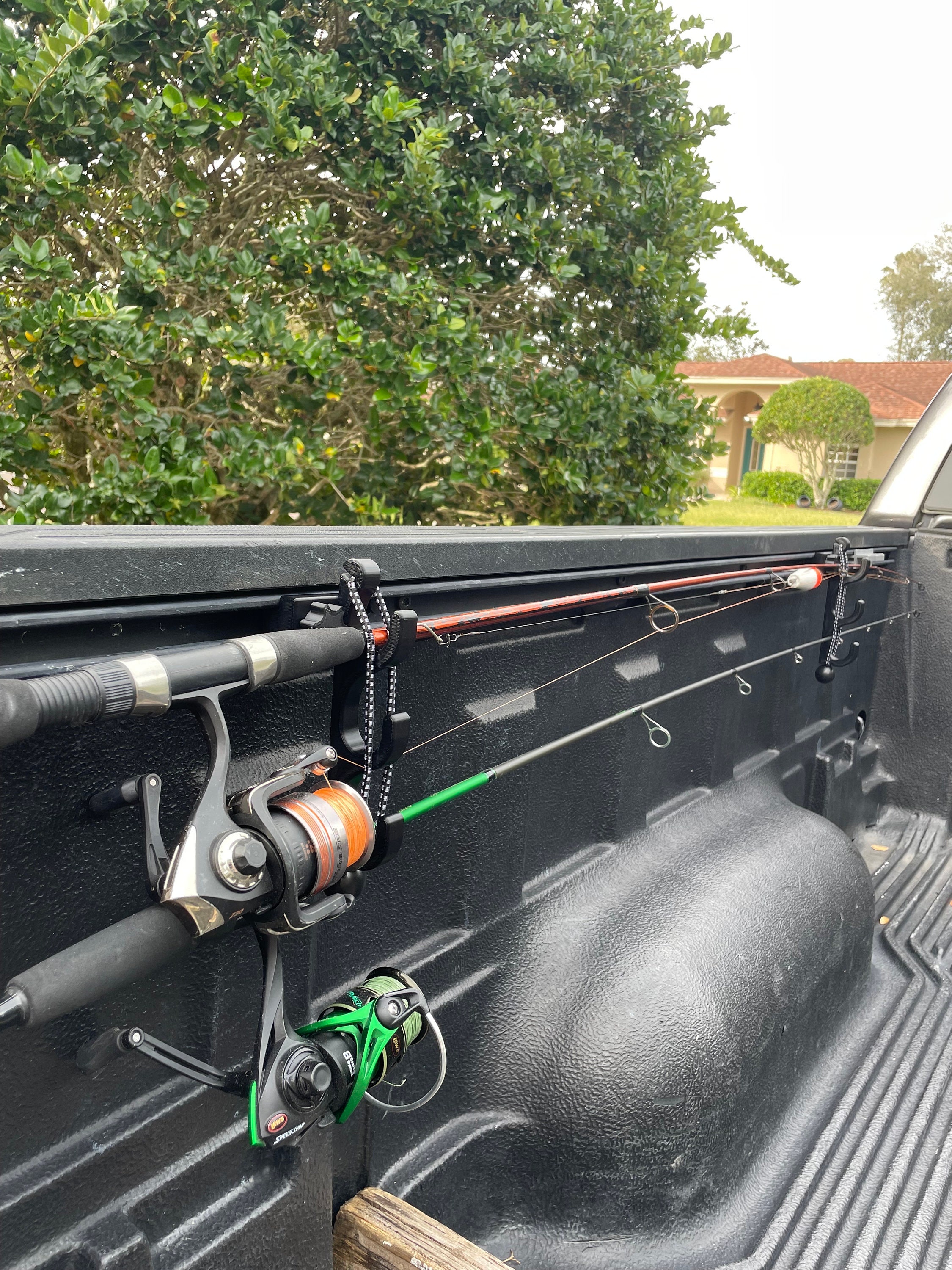Fishing Rod Holder for Toyota Bed Rail Shortened Version for