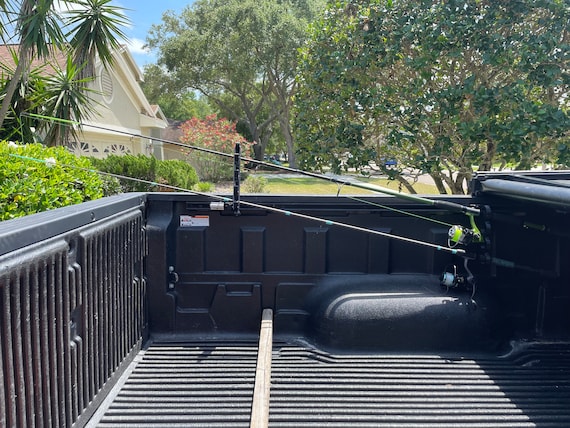 Pickup Truck Bed Toyota Tacoma Fishing Rod Rack X-Rocket Fishing Rod Holder  For Toyota Tundra/