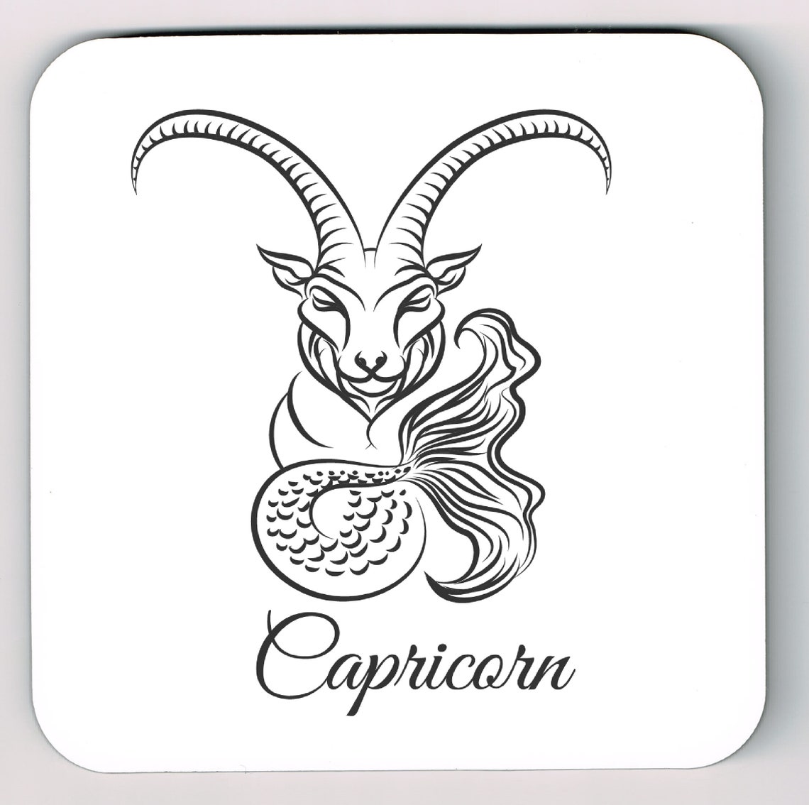 Capricorn Star Sign Coaster Capricorn Zodiac Coaster - Etsy