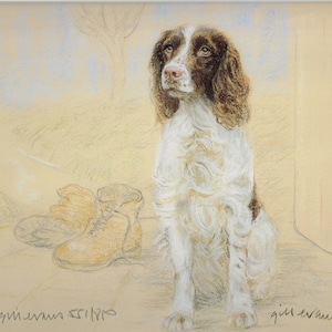 English Springer Spaniel Print, English Springer Spaniel Picture, GE151P