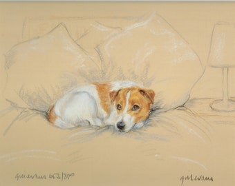 Jack Russell Terrier Limited Edition Print: Gill Evans Art GE159