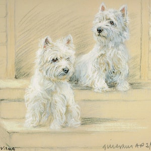 Gill Evans West Highland Terrier Limited Edition Print AP131