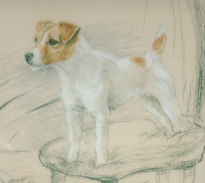 Dessous de verre Jack Russell en panneaux durs : illustration de chien Image 7