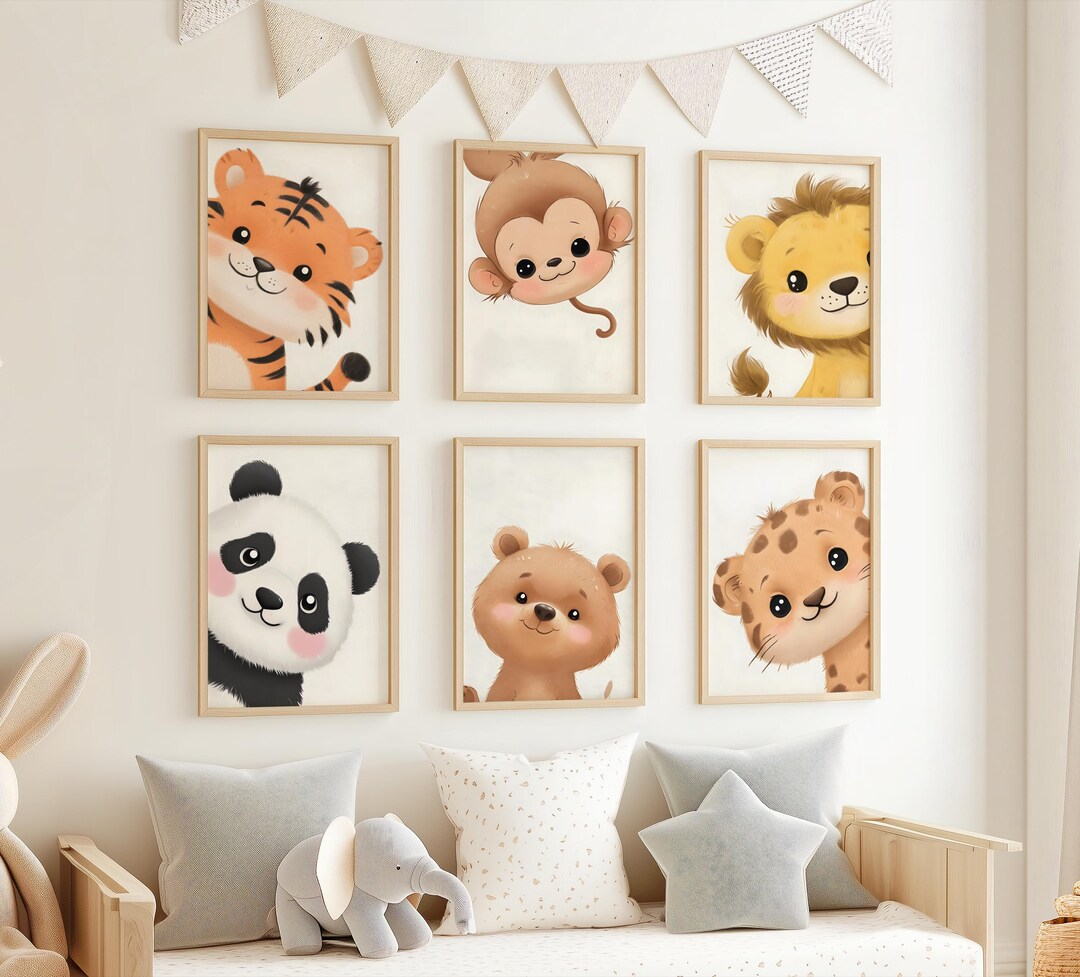 Jungle Nursery Decor Jungle Theme Nursery Jungle Nursery Safari Nursery Decor Jungle Wall Art ...