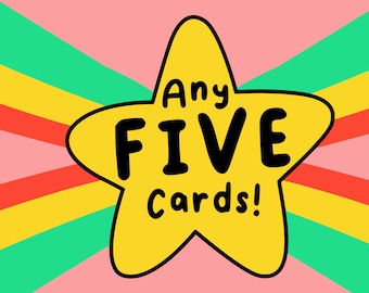 Choose Any 5 Greeting Cards