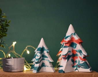 Christmas Decor / Christmas Tree / Jesmonite Christmas Tree / Christmas Ornament / Christmas Decoration // Ilex Studios Co.