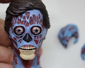 They lives 1/6 painted Head Sculpt, The Alien, for 12inch custom Action Figure, Roddy Piper cult movie