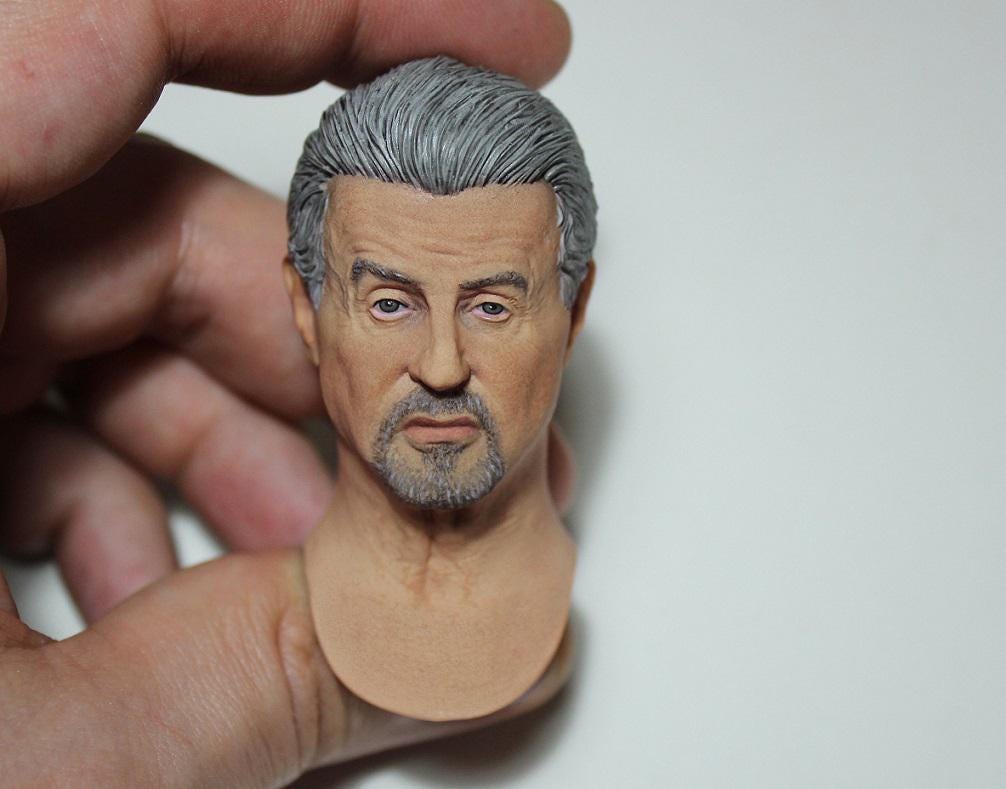 Sylvester Stallone 1/6 Head Sculpt,tulsa King,rambo Last Blood