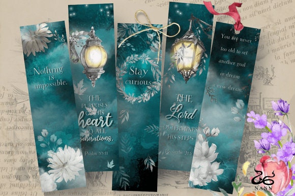 Printable Bible Verses Bookmarks Instant Digital Download for Craft ...
