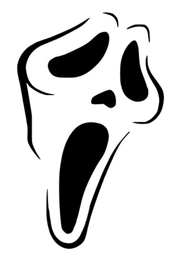 Ghostface Scream Halloween SVG for Craft Machines Cricut Cameo - Etsy