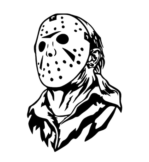 Jason Voorhees Halloween SVG for Craft Machines Cricut Cameo - Etsy