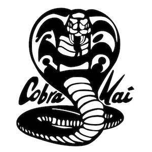 Cobra Kai Logo Karate Kid SVG for Craft Machines Cricut Cameo Silhouette