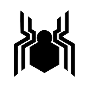 Spiderman Logo SVG für Maschinen Cricut Cameo Silhouette