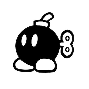 Bob Omb Mario Bomb SVG für Bastelmaschinen Cricut Cameo Silhouette