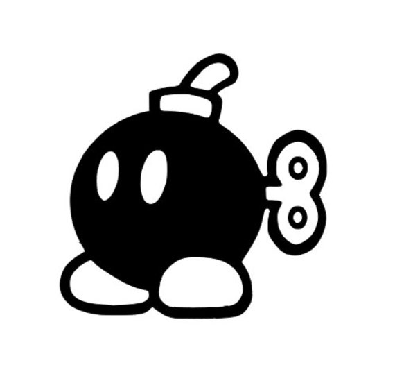 Bob Omb Mario Bombe SVG für Bastelmaschinen Cricut Cameo Etsy