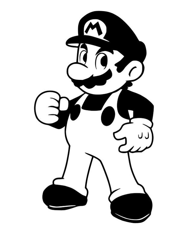 Mario Bros SVG for Craft Machines Cricut Cameo Silhouette - Etsy Australia