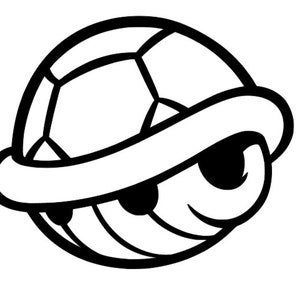 Koopa Shell Mario SVG für Bastelmaschinen Cricut Cameo Silhouette