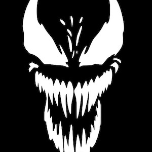 Venom Face SVG for Craft Machines Cricut Cameo Silhouette