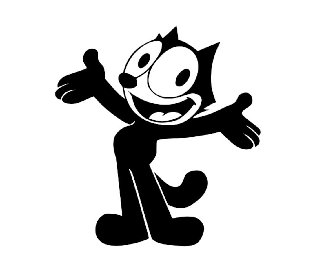 Felix the Cat SVG for Craft Machines Cricut Cameo Silhouette - Etsy