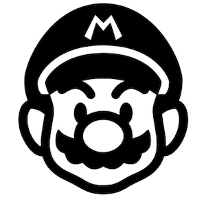 Mario Gesicht SVG für Bastelmaschinen Cricut Cameo Silhouette