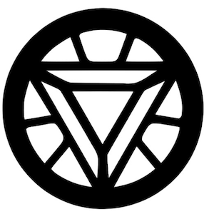 Iron Man Arc Reactor SVG for Craft Machines Cricut Cameo Silhouette