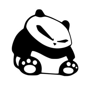 Panda Bear SVG voor Craft Machines Cricut Cameo Silhouette
