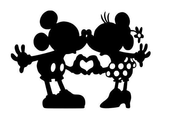 ミッキーとミニーのキス型風船 SVG（クラフトマシン用）Cricut