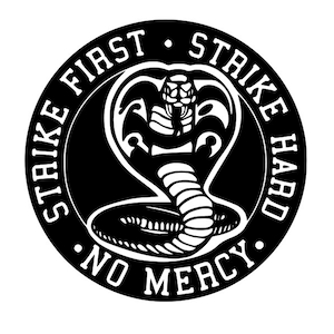 Cobra Kai Patch Embleem Karate Kid SVG voor Craft Machines Cricut Cameo Silhouette